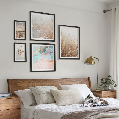 Set di 5 quadri Paesaggi etnici bohémien naturali