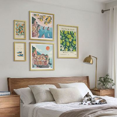 Set di 5 quadri Vacanza ai frutti tropicali