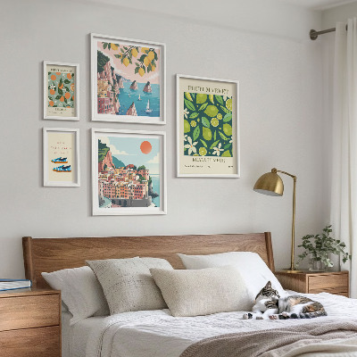 Set di 5 quadri Vacanza ai frutti tropicali