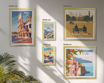 Set di quadri incorniciati Paesaggi delle città europee