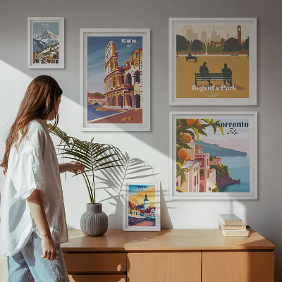 Set di quadri incorniciati Paesaggi delle città europee