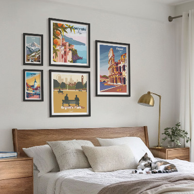 Set di quadri incorniciati Paesaggi delle città europee