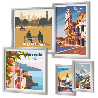 Set di quadri incorniciati Paesaggi delle città europee