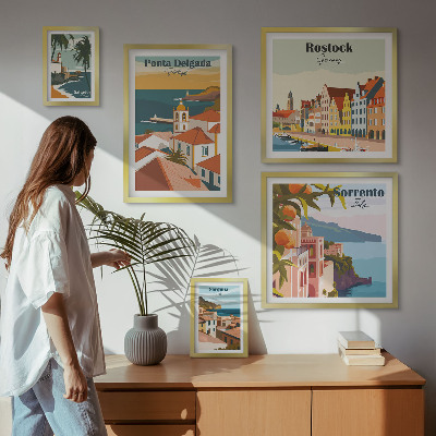 Set di quadri incorniciati Paesaggi urbani europei