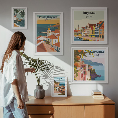 Set di quadri incorniciati Paesaggi urbani europei