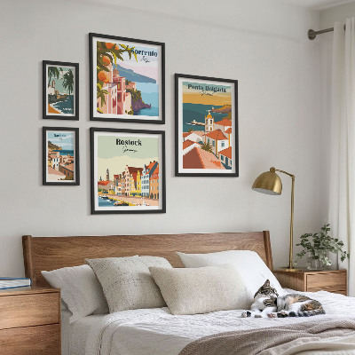 Set di quadri incorniciati Paesaggi urbani europei