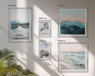 Set di quadri incorniciati con decorazioni di paesaggi naturali