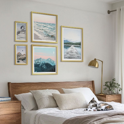 Set di quadri incorniciati decorazioni di paesaggi naturali