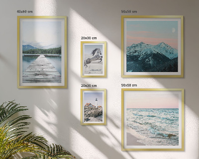 Set di quadri incorniciati decorazioni di paesaggi naturali
