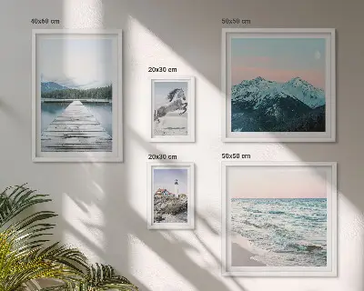 Set di quadri incorniciati con decorazioni di paesaggi naturali