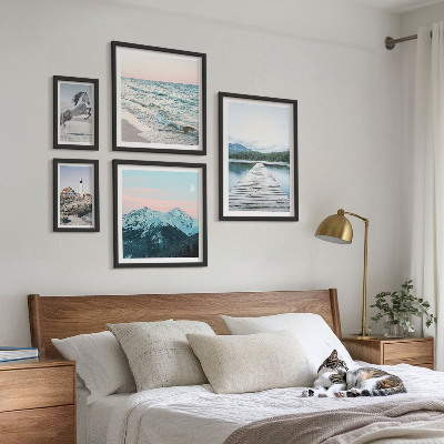 Set di quadri incorniciati decorazioni di paesaggi naturali