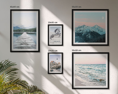 Set di quadri incorniciati decorazioni di paesaggi naturali