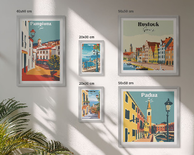 Set di quadri incorniciati Architettura e vedute di città europee
