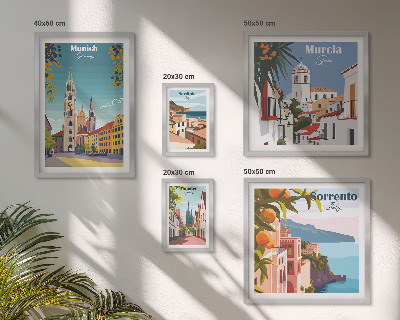 Polittico con cornice architettura delle città europee