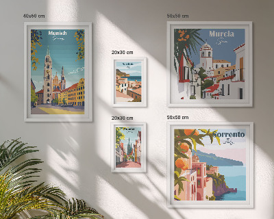 Polittico con cornice architettura delle città europee