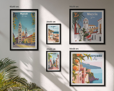 Polittico con cornice architettura delle città europee
