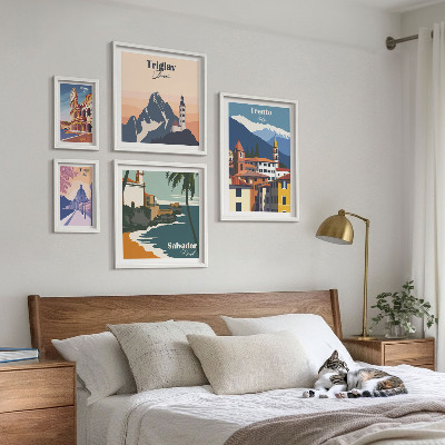 Set di quadri incorniciati Paesaggi urbani europei