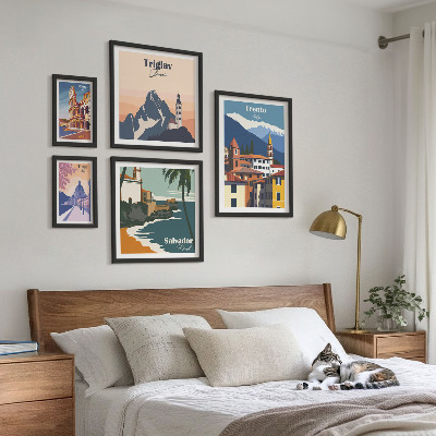 Set di quadri incorniciati Paesaggi urbani europei