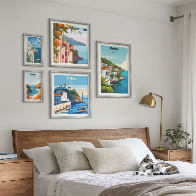 Set di 5 quadri Paesaggi delle isole greche
