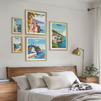 Set di 5 quadri Paesaggi delle isole greche