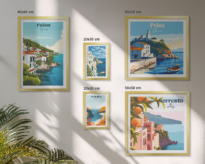 Set di 5 quadri Paesaggi delle isole greche