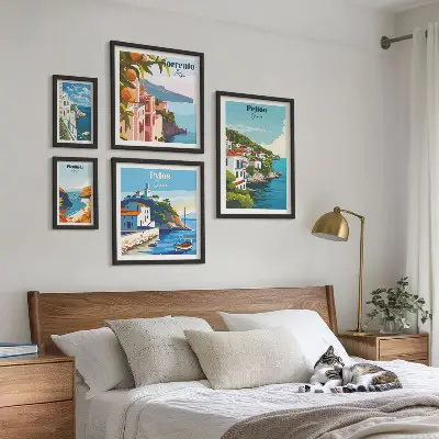 Paesaggi delle isole greche set di 5 quadri