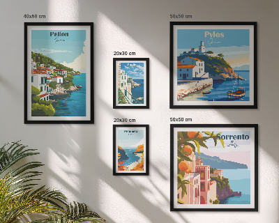 Set di 5 quadri Paesaggi delle isole greche