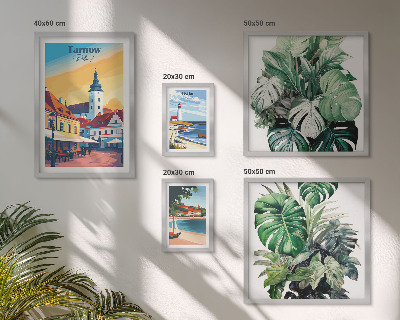 Set di quadri incorniciati flora delle città costiere polacche