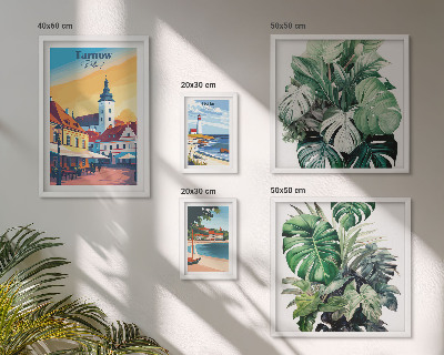 Set di quadri incorniciati flora delle città costiere polacche