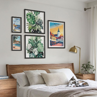 Set di quadri incorniciati flora delle città costiere polacche