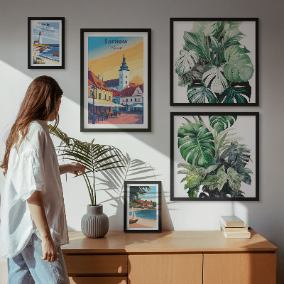 Set di quadri incorniciati flora delle città costiere polacche