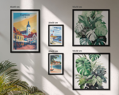 Set di quadri incorniciati flora delle città costiere polacche