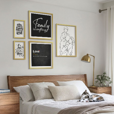 Polittico con cornice Valori familiari di amore e vicinanza