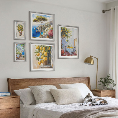 Set di quadri incorniciati Agrumi ispiratori sole