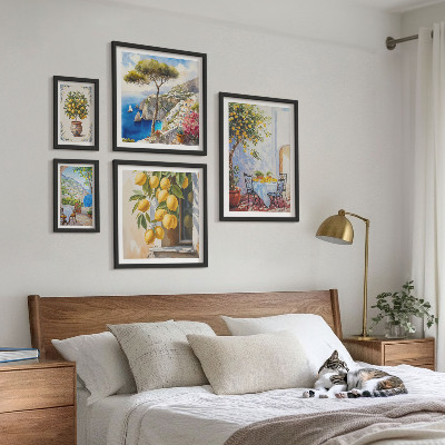 Set di quadri incorniciati Agrumi ispiratori sole