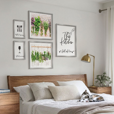 Polittico con cornice Accessori da cucina per erbe aromatiche