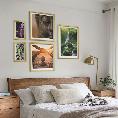 Polittico con cornice Armonia della natura minimalista
