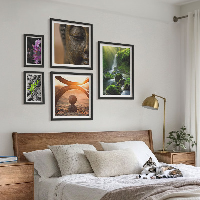 Polittico con cornice Armonia della natura minimalista