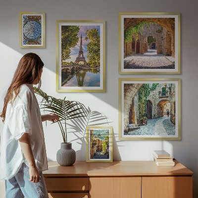 Polittico con cornice Incantevoli scorci di città europee