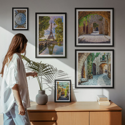 Polittico con cornice Incantevoli scorci di città europee