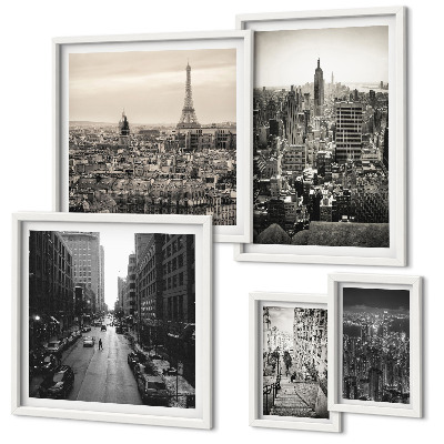 Polittico con cornice Panorami urbani delle capitali europee