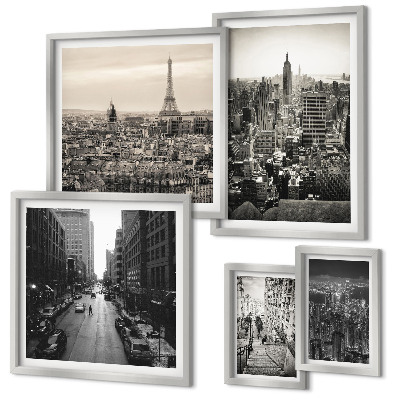 Polittico con cornice Panorami urbani delle capitali europee