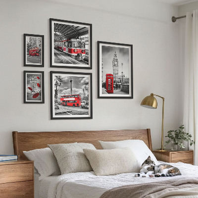 Polittico con cornice Motivi londinesi con accenti