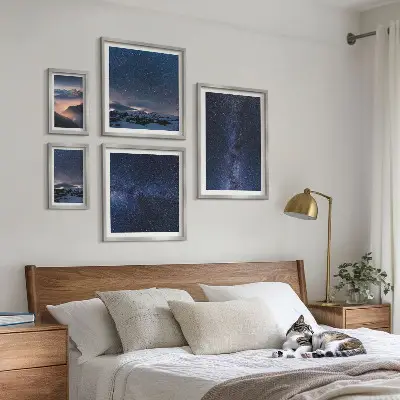 Paesaggi celesti cosmici set di 5 quadri