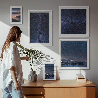 Set di 5 quadri Paesaggi celesti cosmici