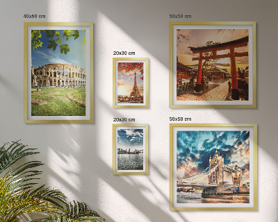 Set di 5 quadri Icone dell'architettura mondiale