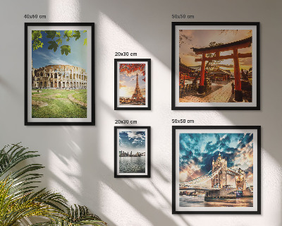 Set di 5 quadri Icone dell'architettura mondiale