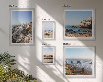 Polittico con cornice Le spiagge e gli incantevoli panorami della città
