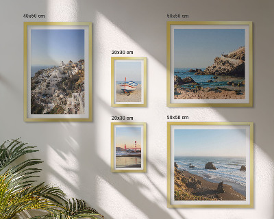 Polittico con cornice Le spiagge e gli incantevoli panorami della città