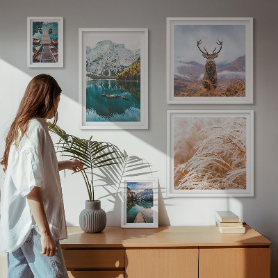 Set di 5 quadri Paesaggi montani e la bellezza della natura